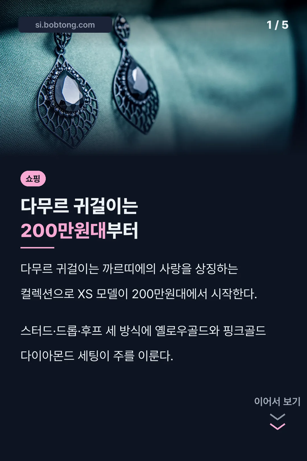 다무르 귀걸이 가격 소개