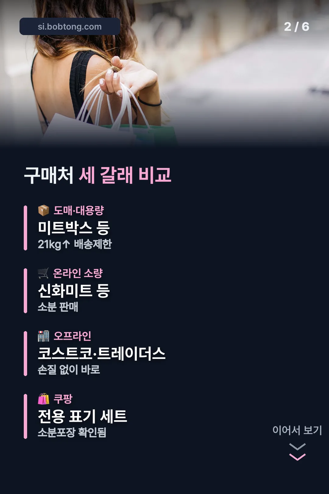 구매처 비교표